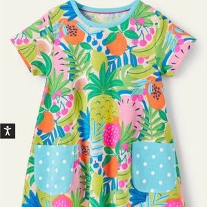 NWOT Mini Boden Short-Sleeved Printed Tunic